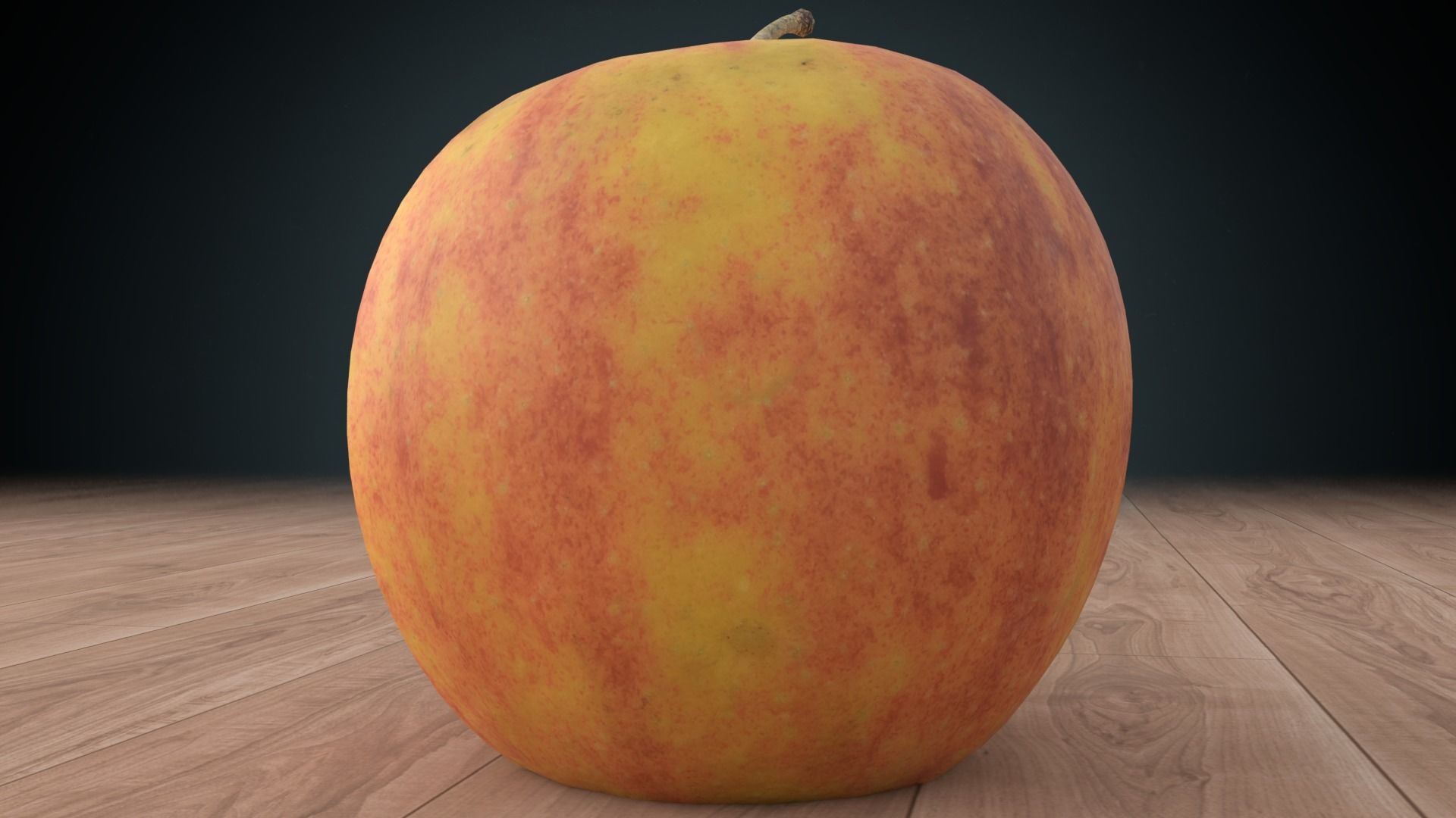 Apple Low-poly 3D model_6
