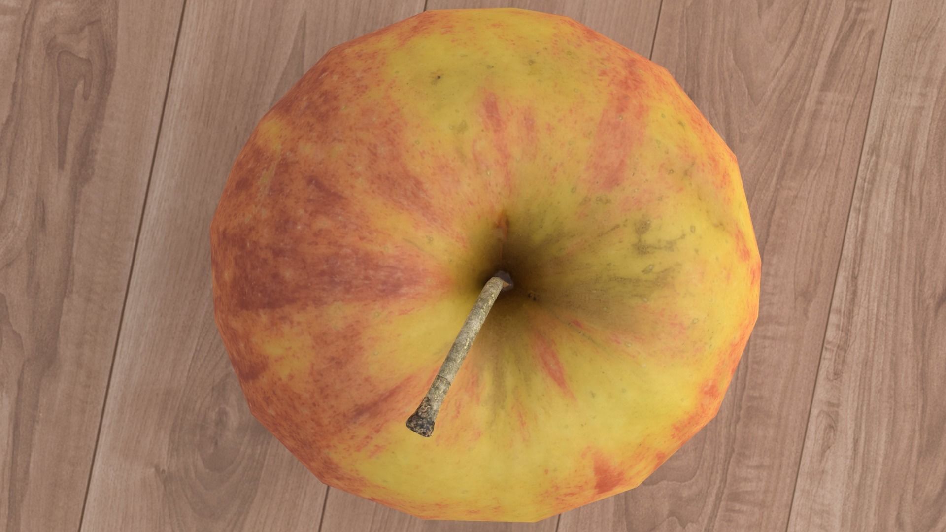 Apple Low-poly 3D model_8