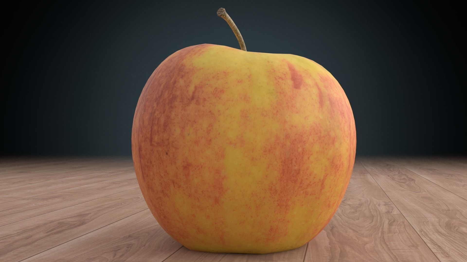 Apple Low-poly 3D model_7