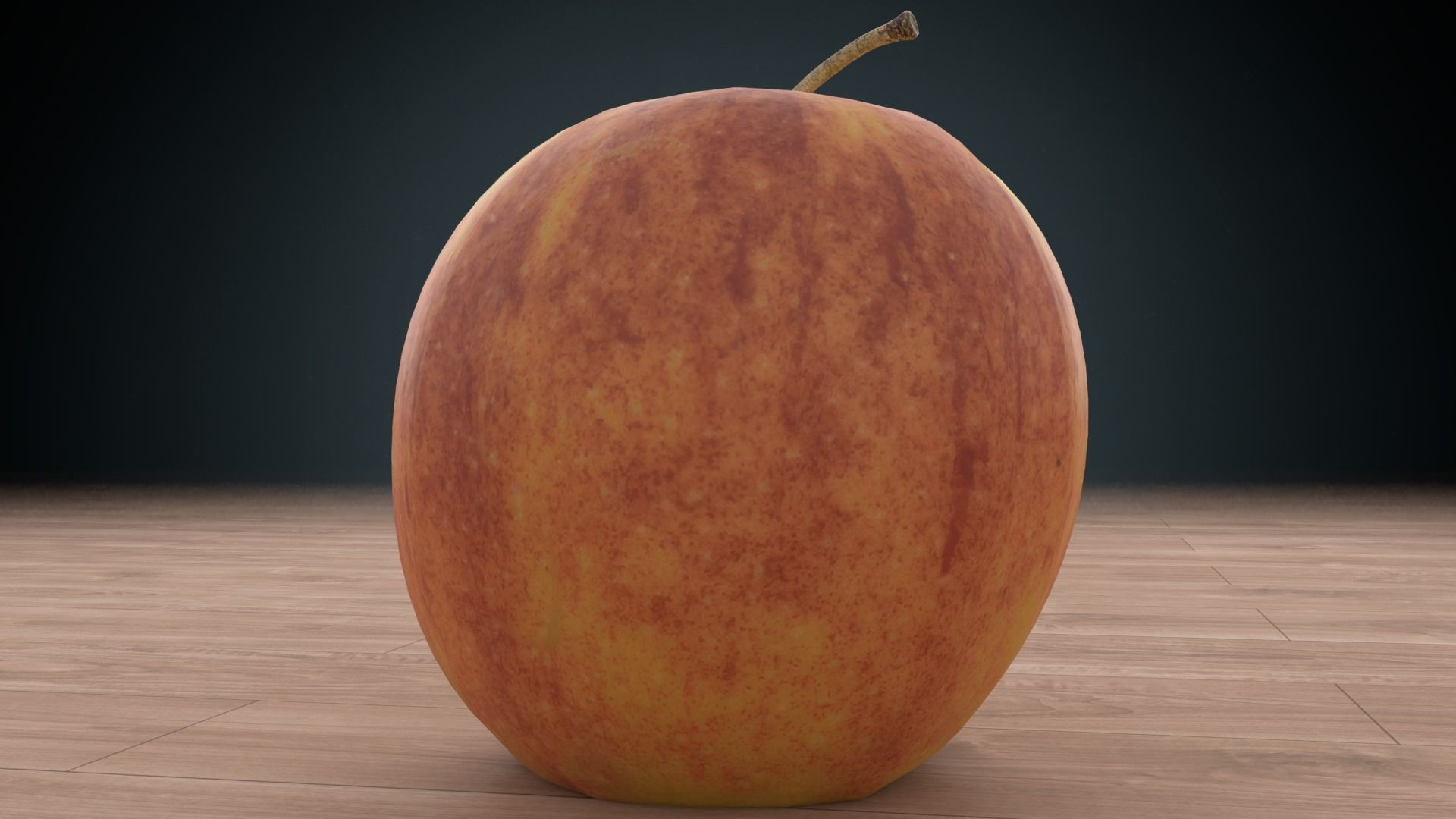 Apple Low-poly 3D model_5