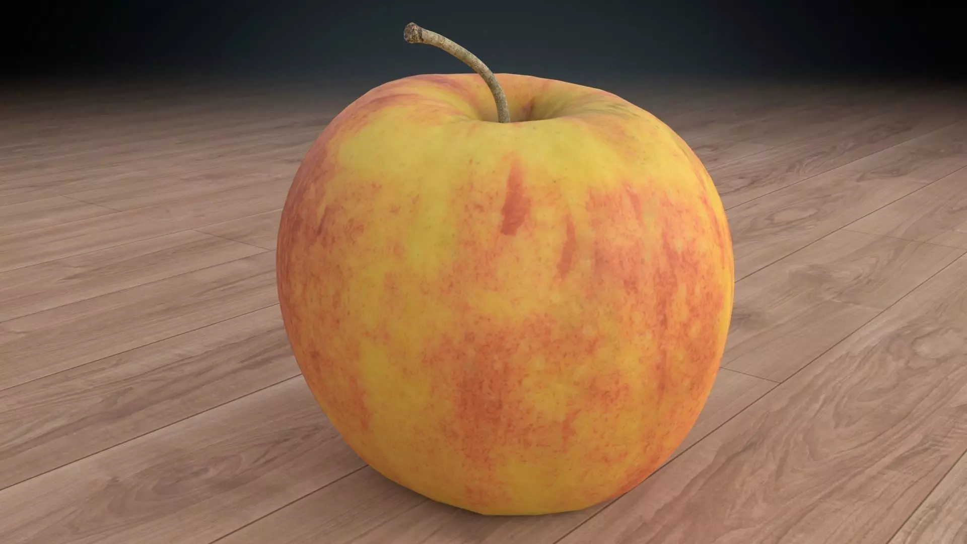 Apple Low-poly 3D model_0