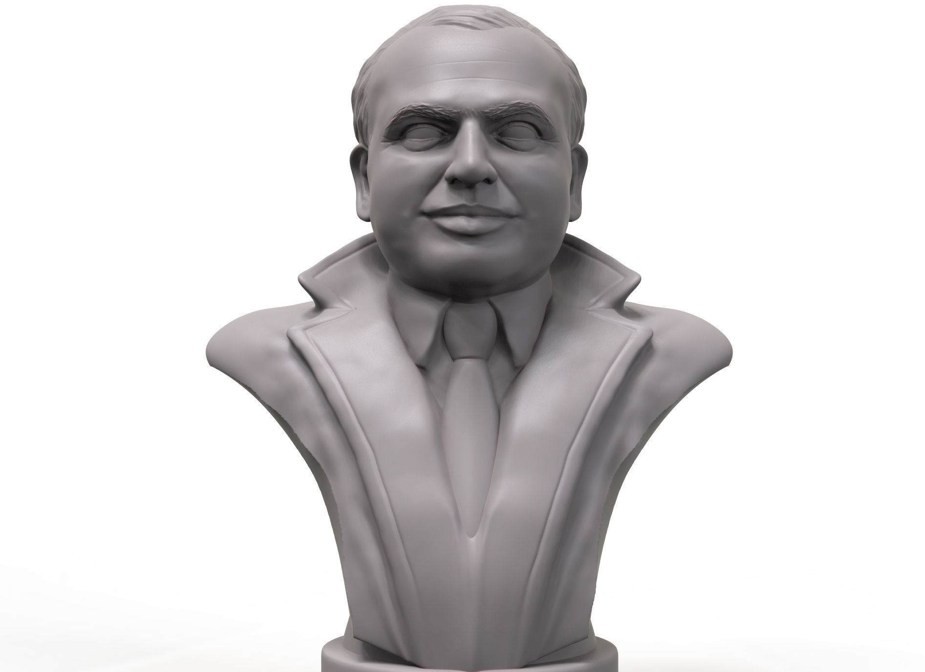 Al Capone 3D printable portrait sculpture 3D print model_6