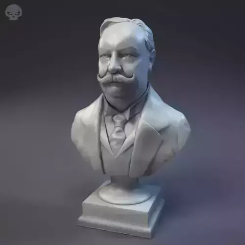US President William Howard Taft bust V03 3D print model