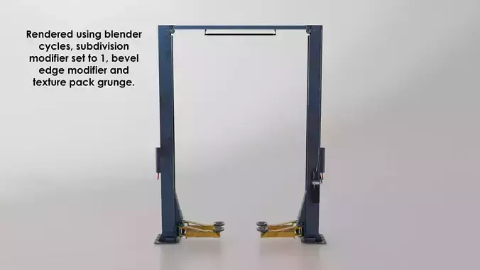 Garage 2 post lift model 3D model