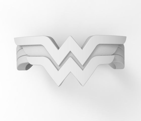 Wonder woman ring 3D print model_4
