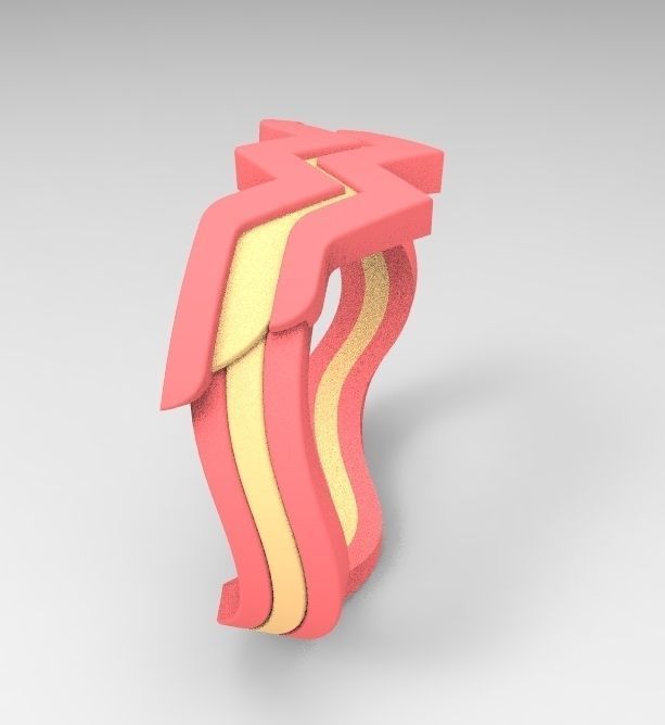 Wonder woman ring 3D print model_8