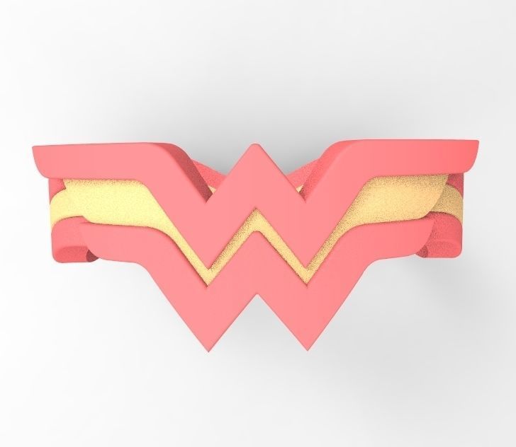Wonder woman ring 3D print model_7