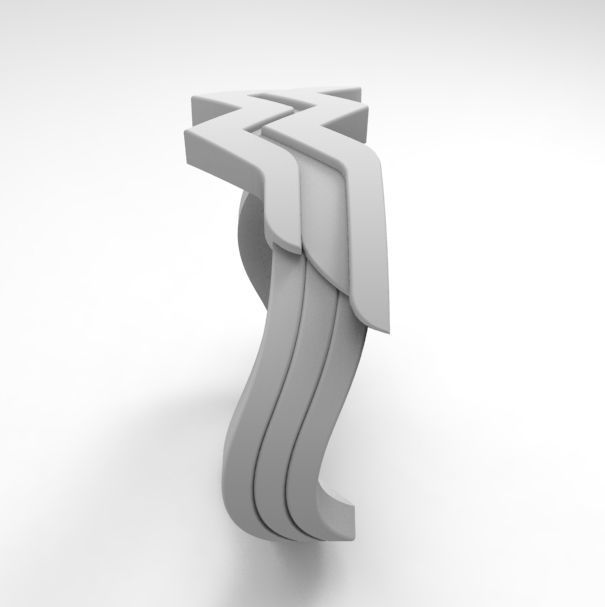 Wonder woman ring 3D print model_5