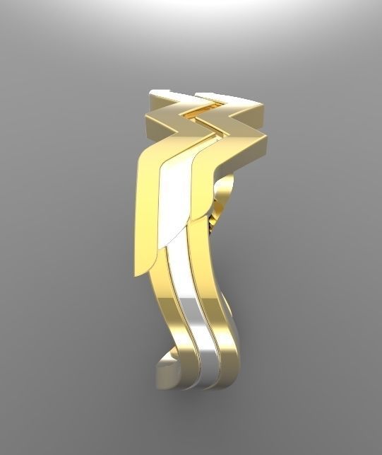 Wonder woman ring 3D print model_2