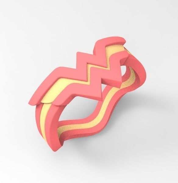 Wonder woman ring 3D print model_6
