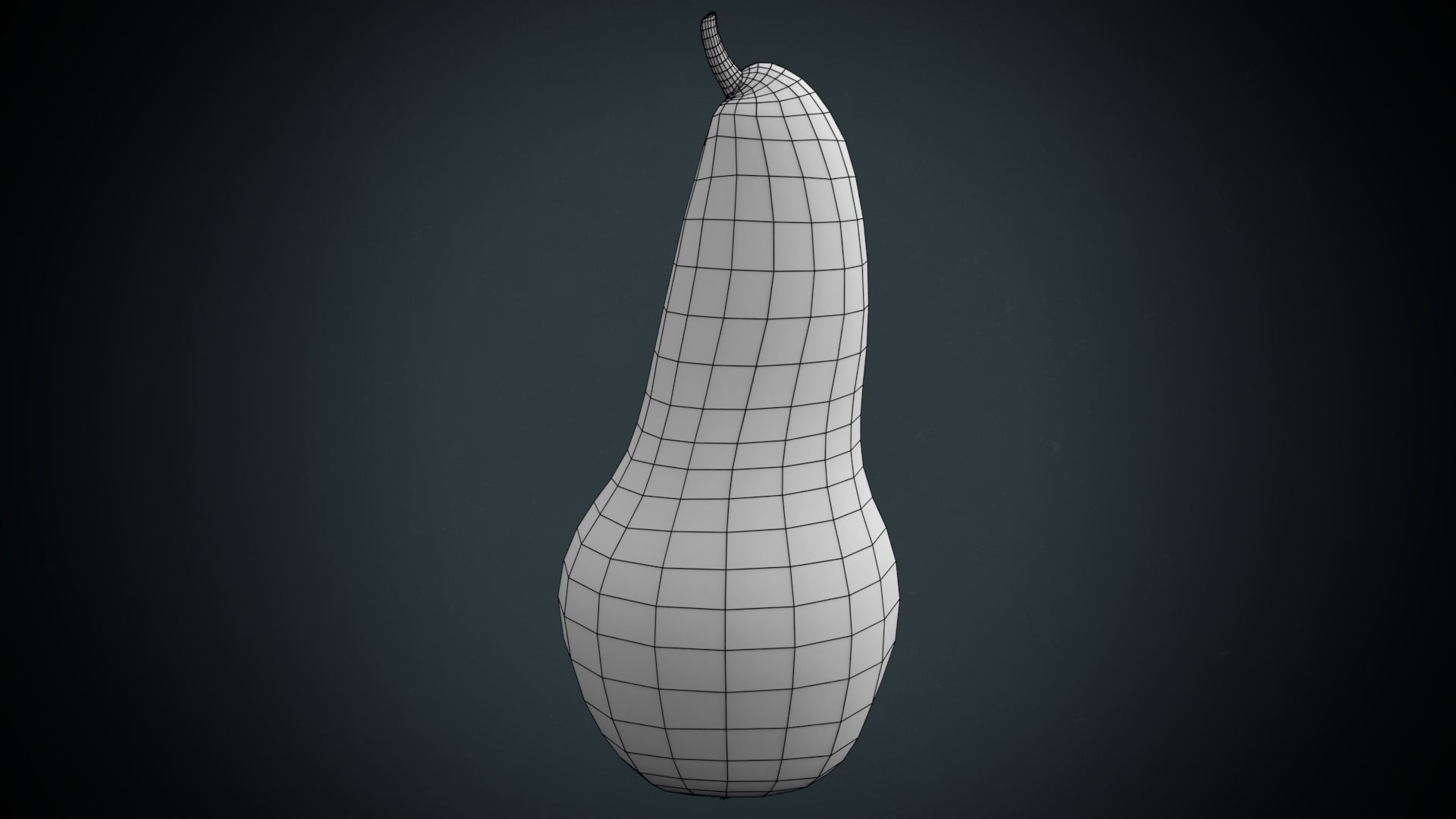 pear low poly Low-poly 3D model_8