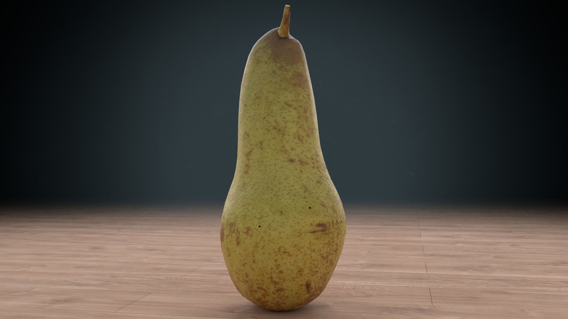 pear low poly Low-poly 3D model_2
