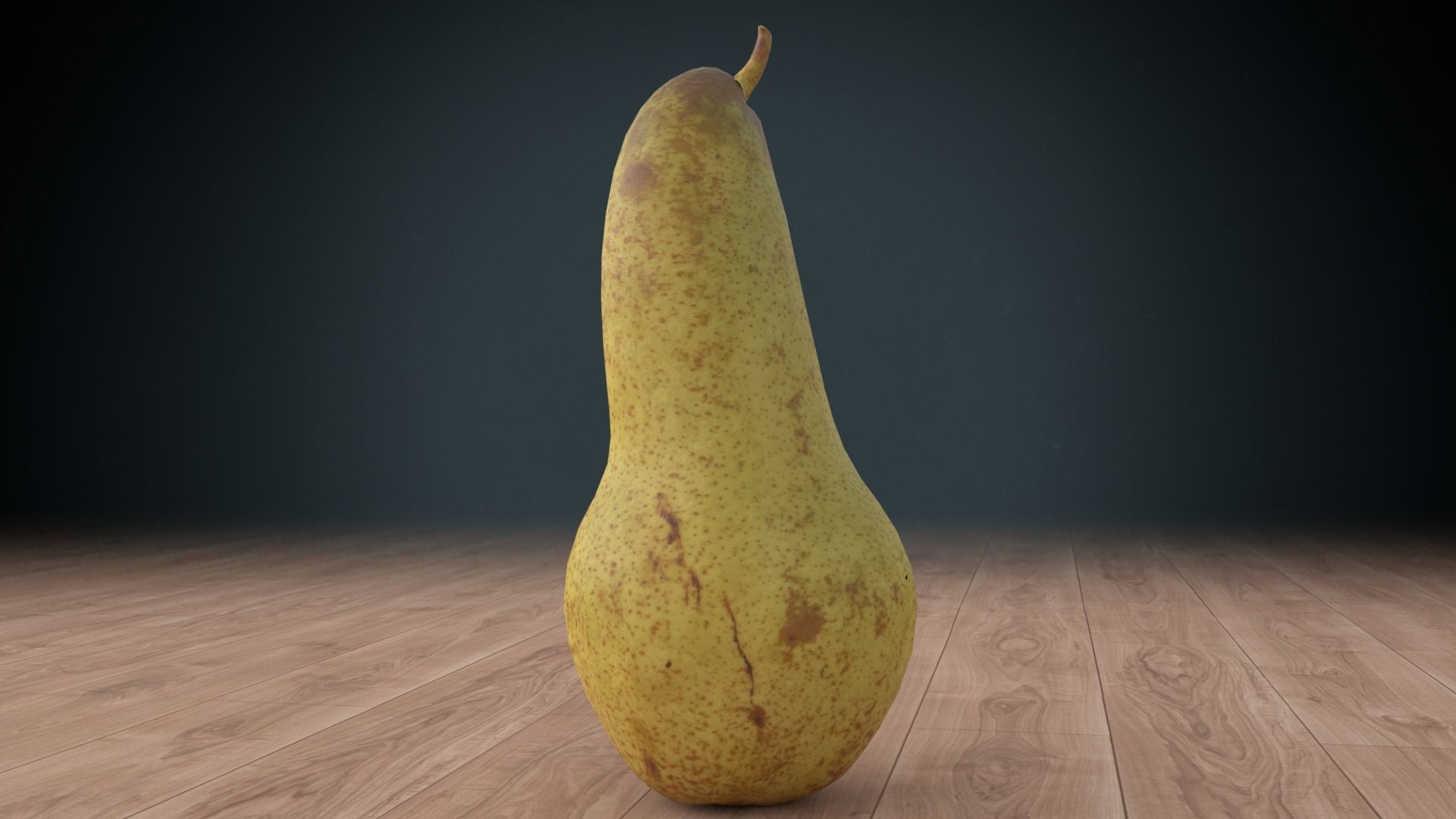 pear low poly Low-poly 3D model_1