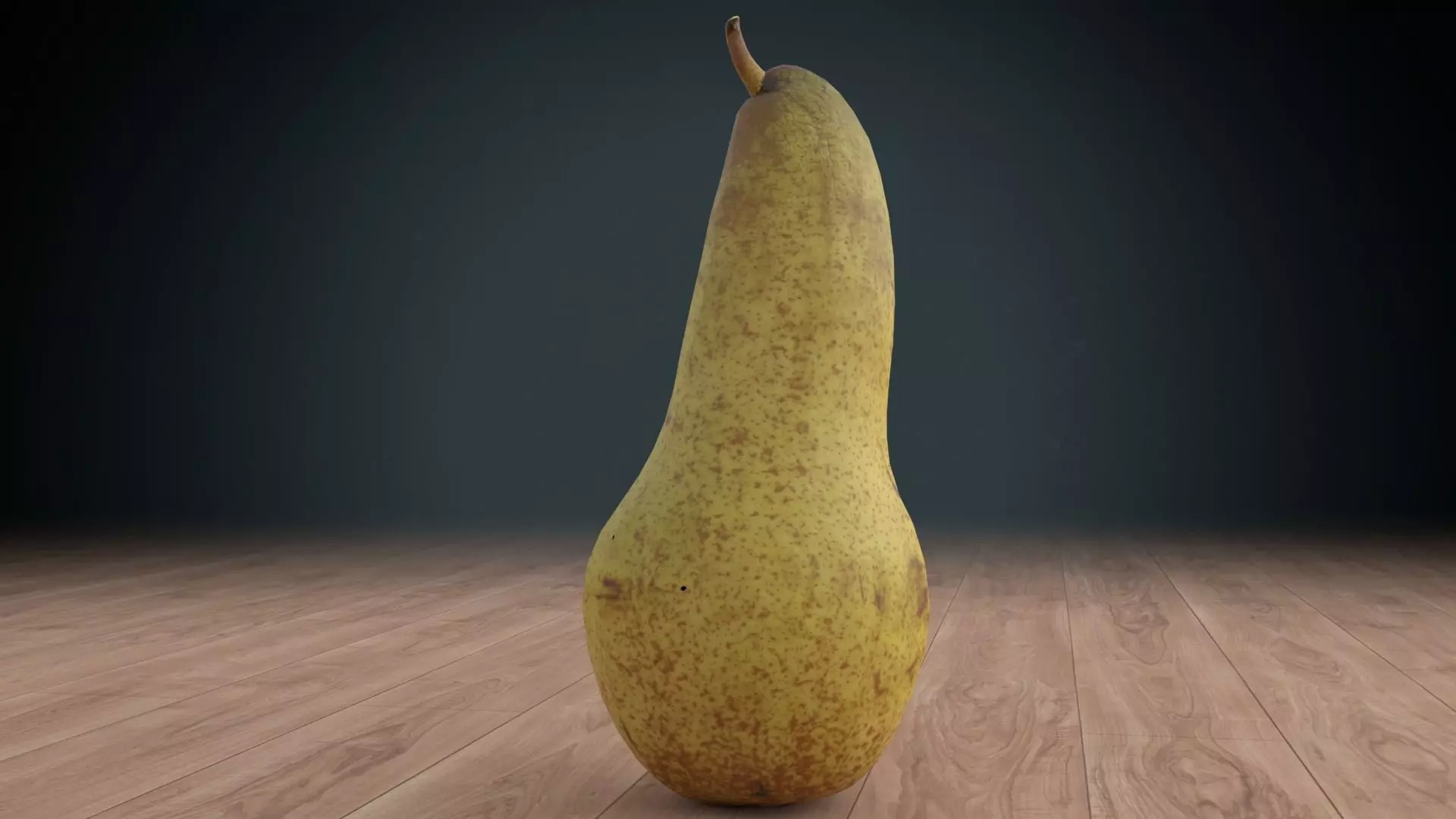 pear low poly Low-poly 3D model_0