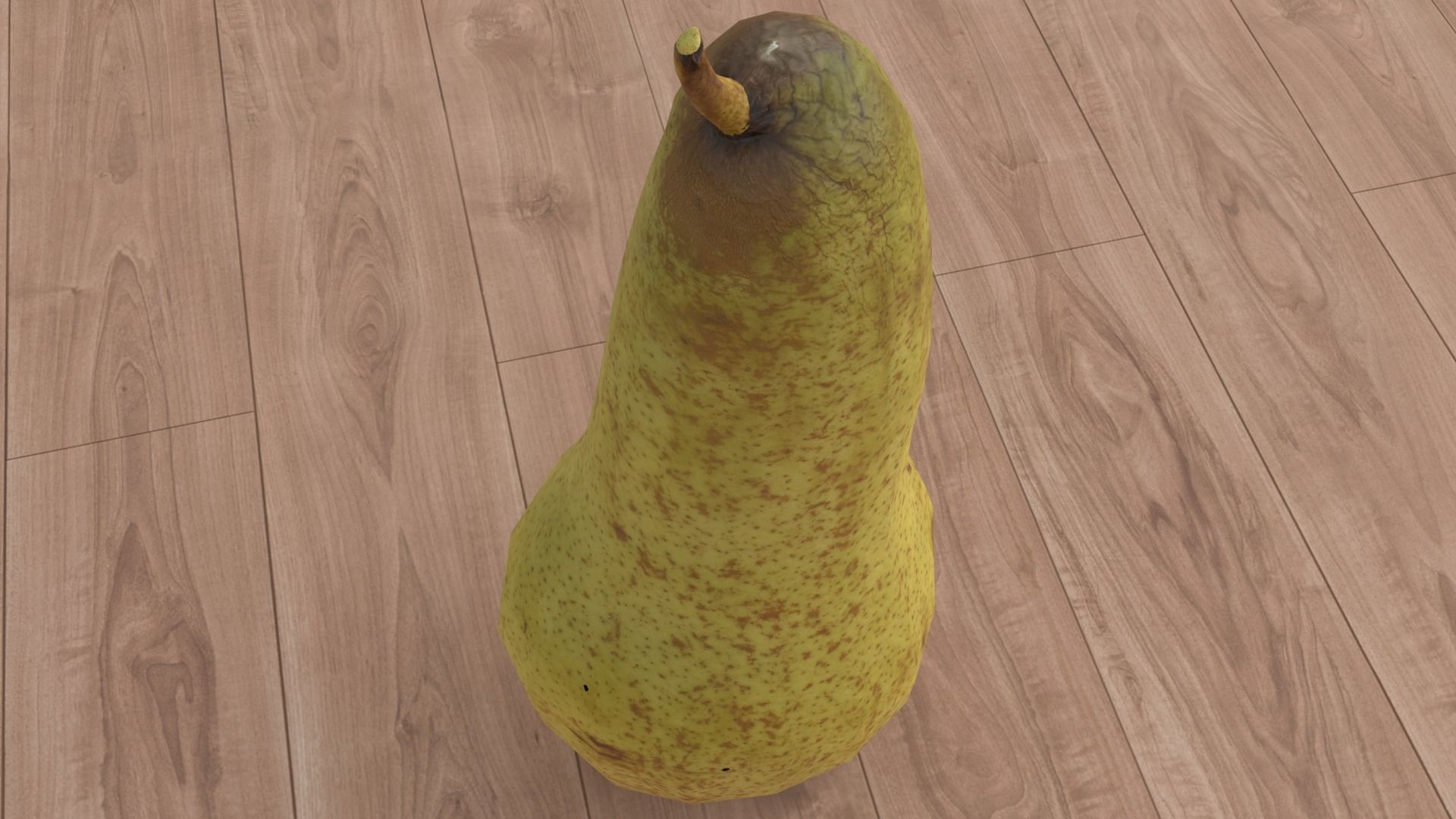 pear low poly Low-poly 3D model_5