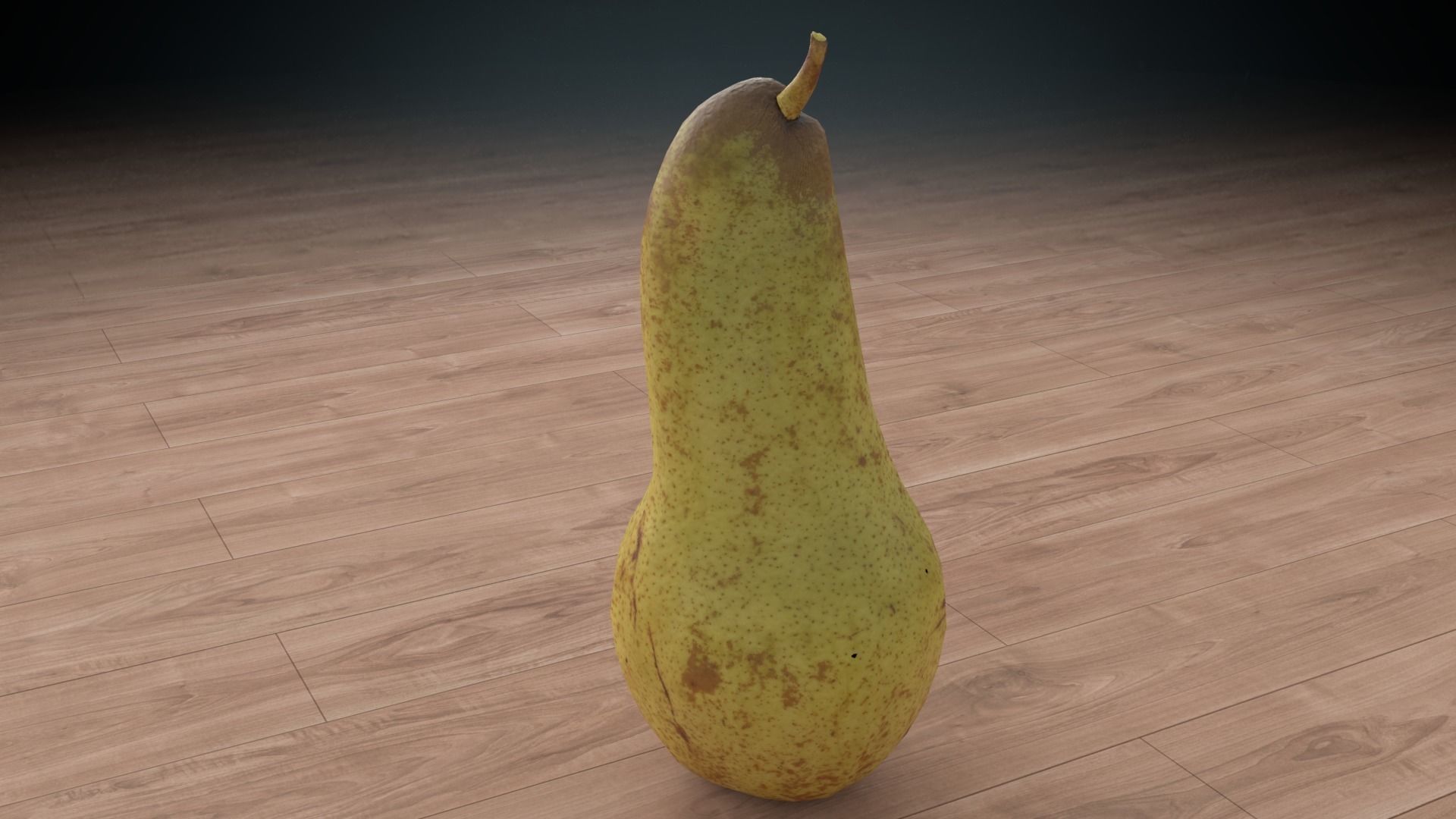 pear low poly Low-poly 3D model_3