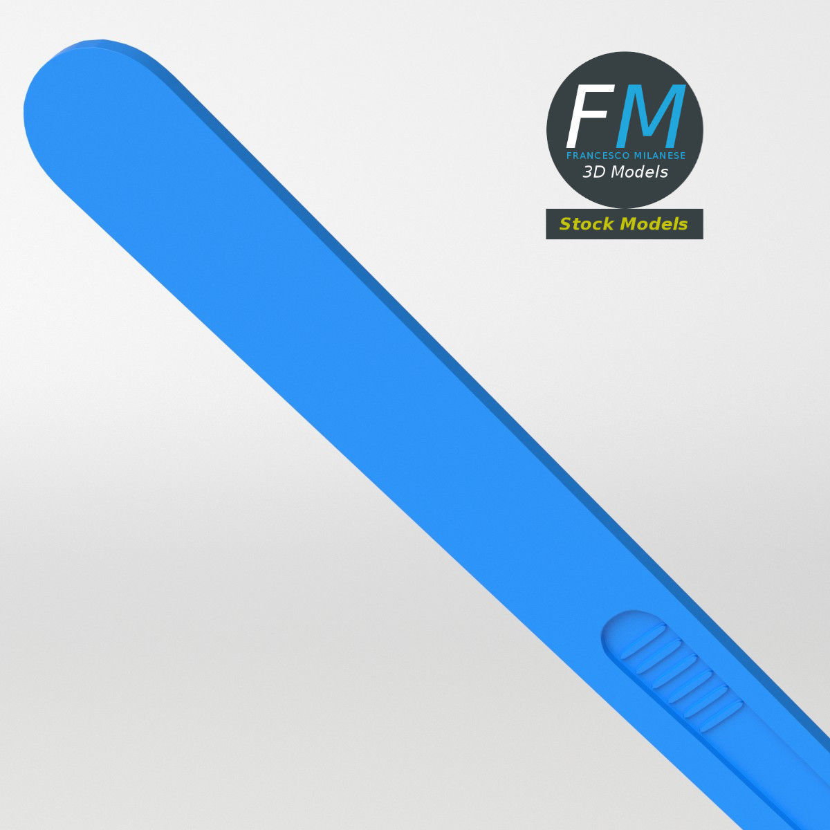 Disposable scalpel 1 3D model_5
