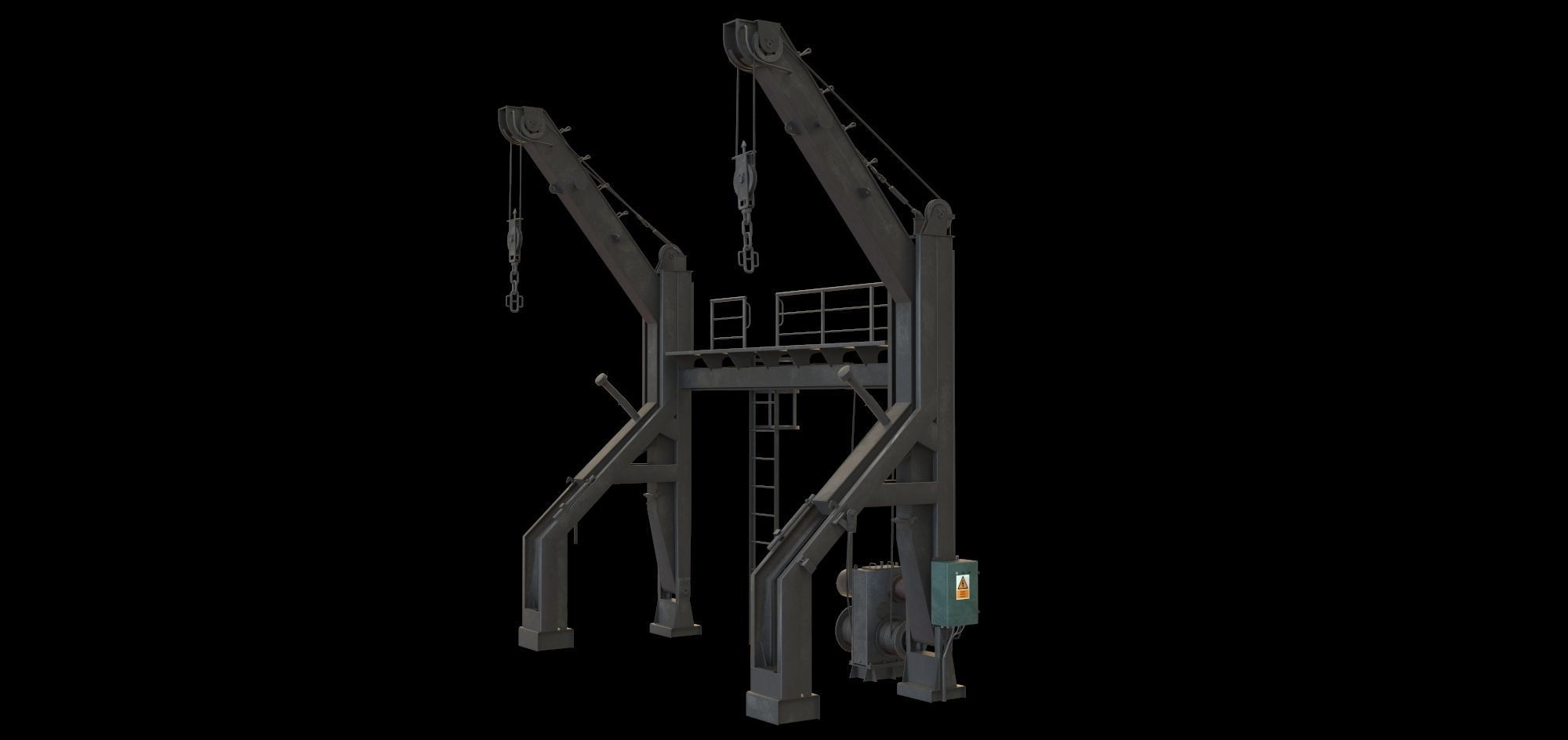 Life Boat 3D model Low-poly 3D model_12