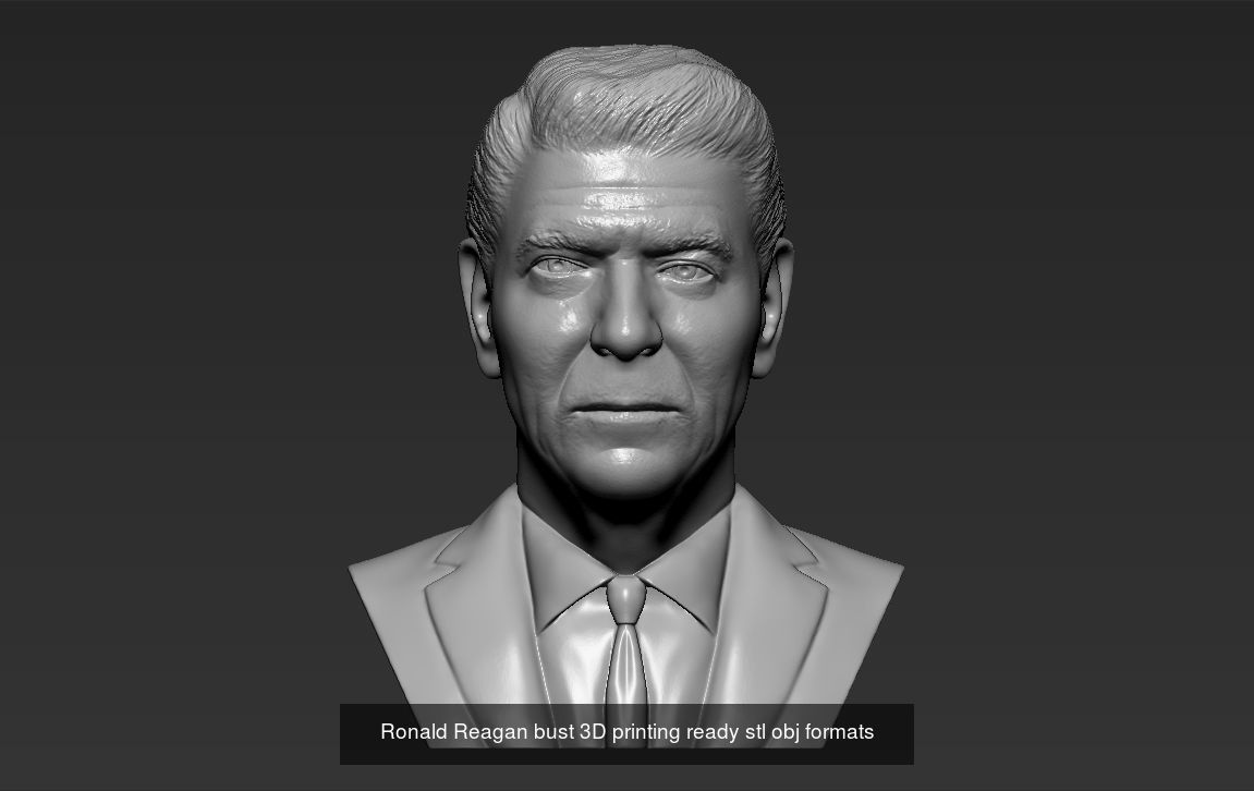Famous Politicians busts 3D printing ready 3D Model Collection_26