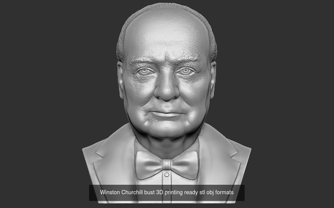 Famous Politicians busts 3D printing ready 3D Model Collection_20