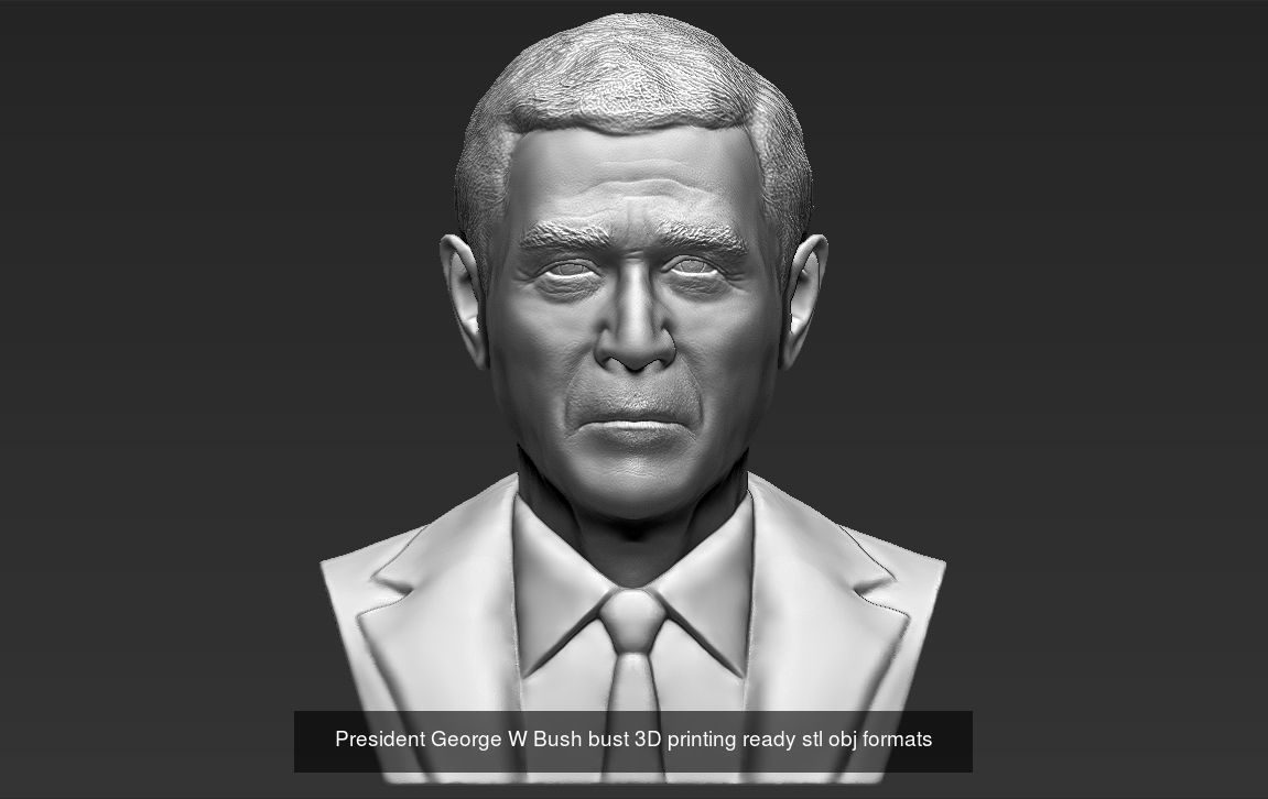 Famous Politicians busts 3D printing ready 3D Model Collection_12