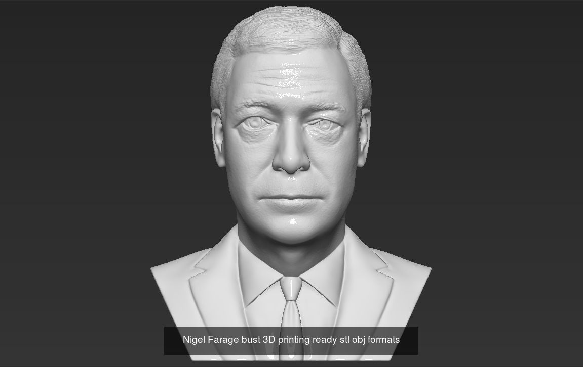 Famous Politicians busts 3D printing ready 3D Model Collection_22