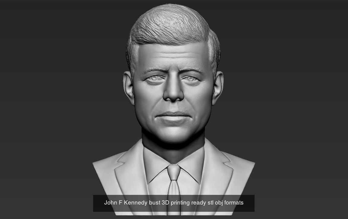 Famous Politicians busts 3D printing ready 3D Model Collection_25