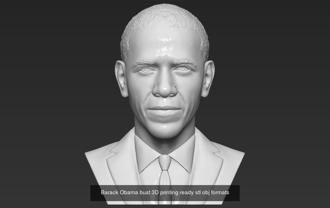 Famous Politicians busts 3D printing ready 3D Model Collection_23