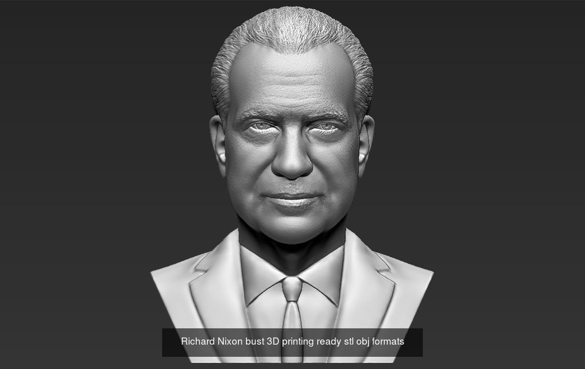 Famous Politicians busts 3D printing ready 3D Model Collection_27