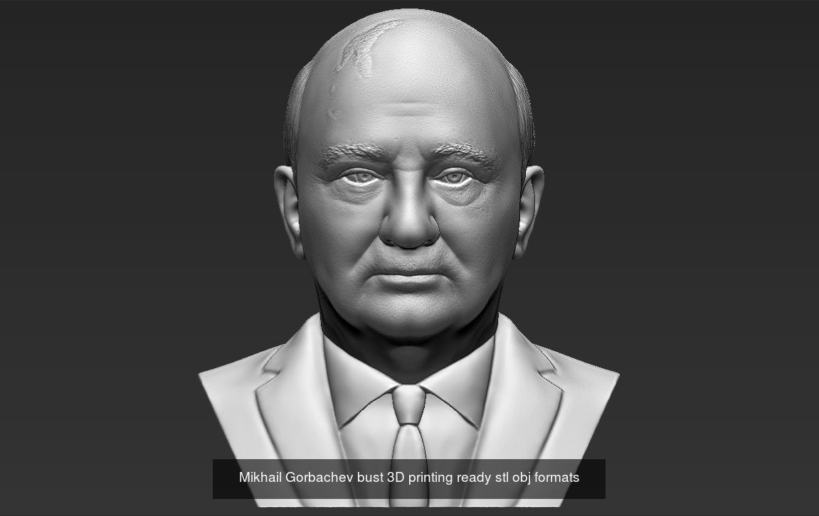 Famous Politicians busts 3D printing ready 3D Model Collection_29
