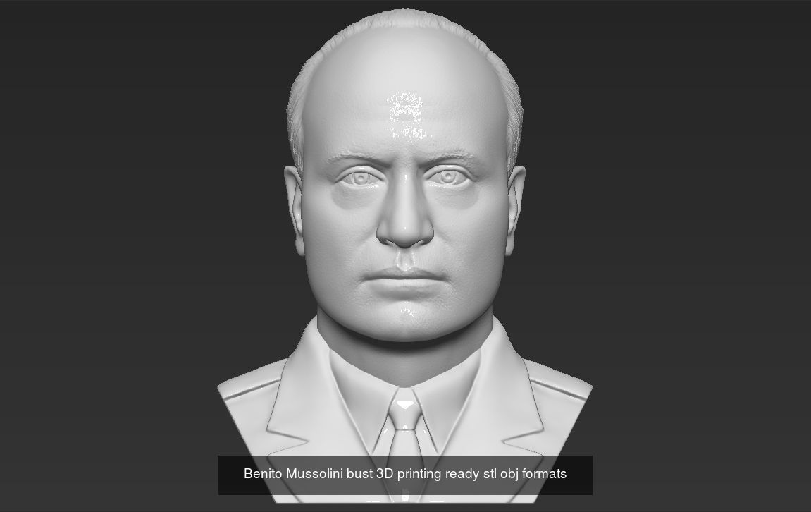 Famous Politicians busts 3D printing ready 3D Model Collection_37