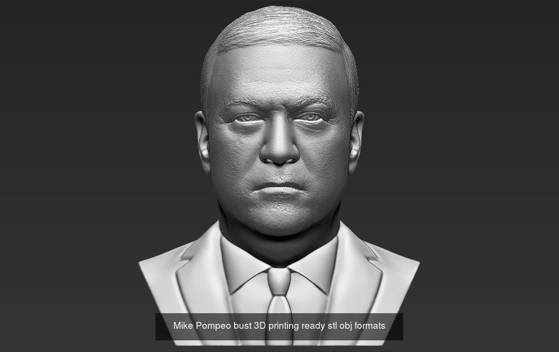 Famous Politicians busts 3D printing ready 3D Model Collection_34