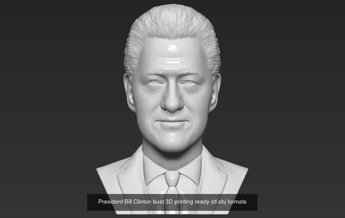 Famous Politicians busts 3D printing ready 3D Model Collection_30