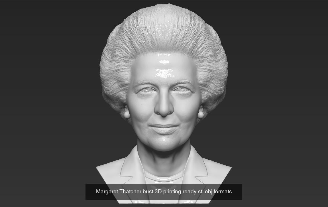 Famous Politicians busts 3D printing ready 3D Model Collection_28