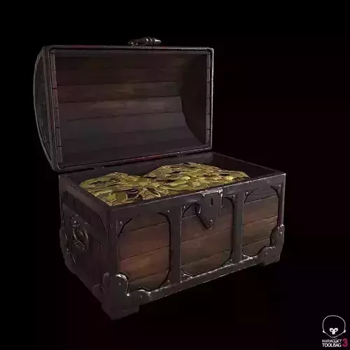 Medieval Chest Lowpoly