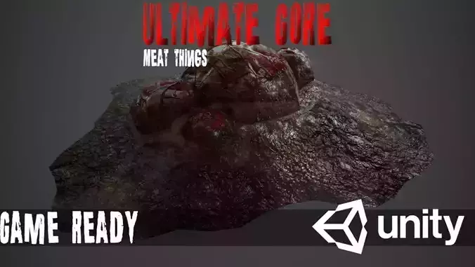 Ultimate Gore - PBR MeatThings Low-poly 3D model