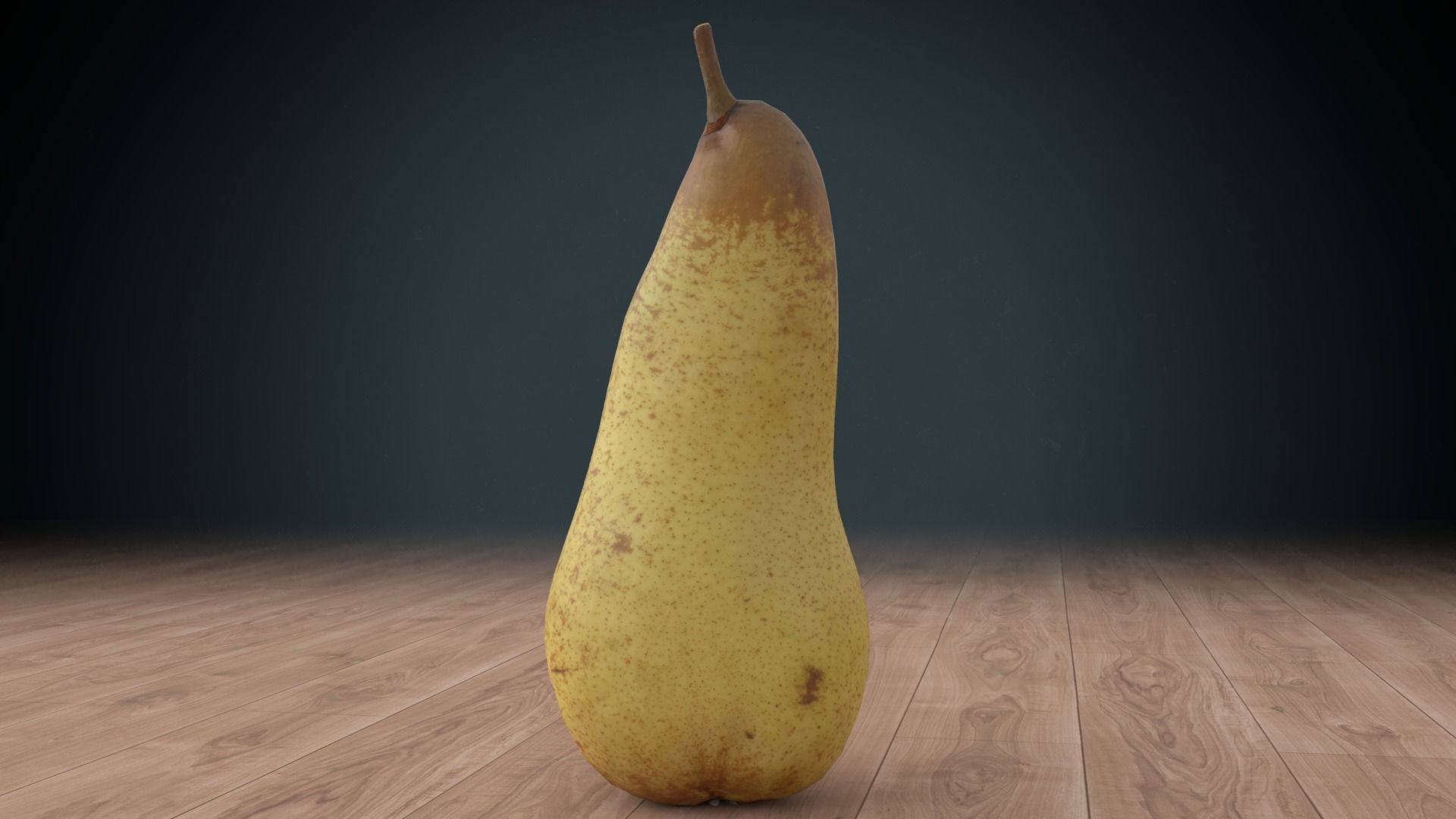 pear low poly Low-poly 3D model_1
