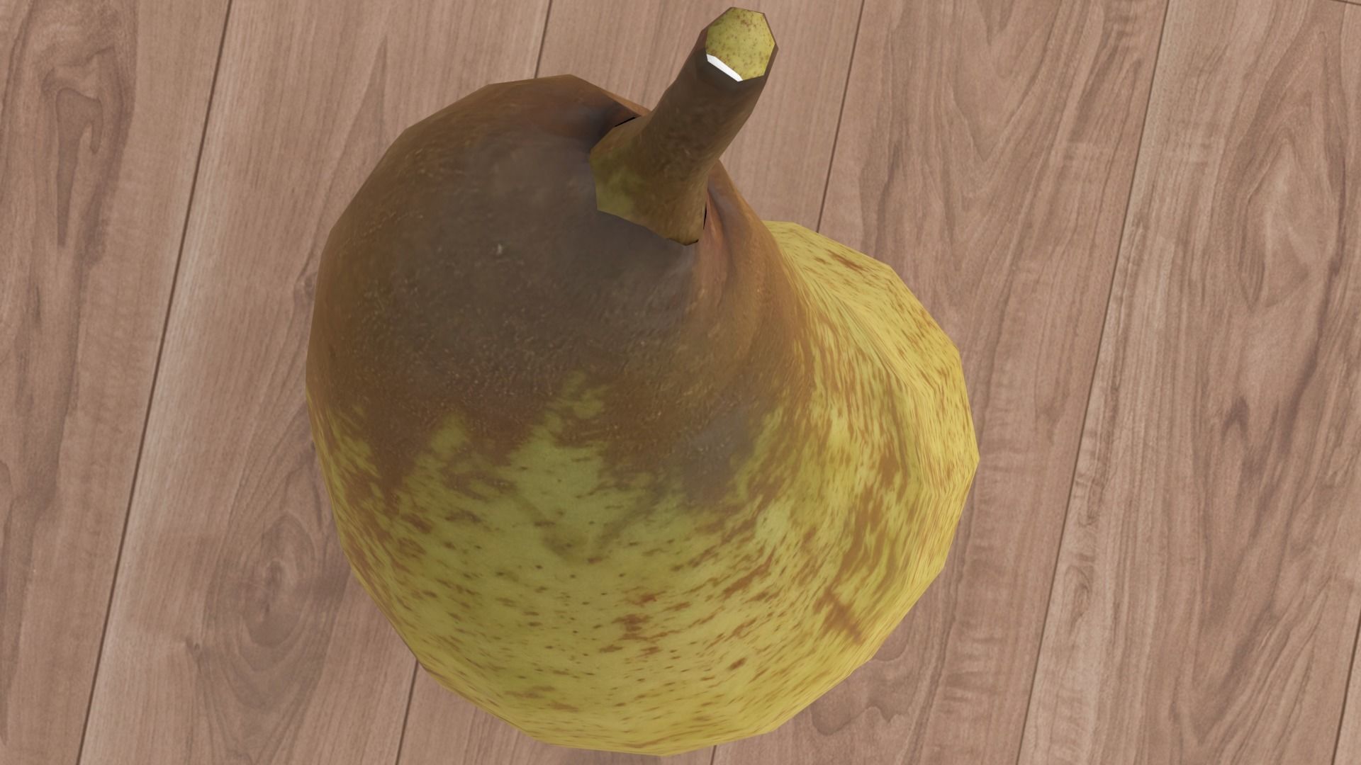pear low poly Low-poly 3D model_4