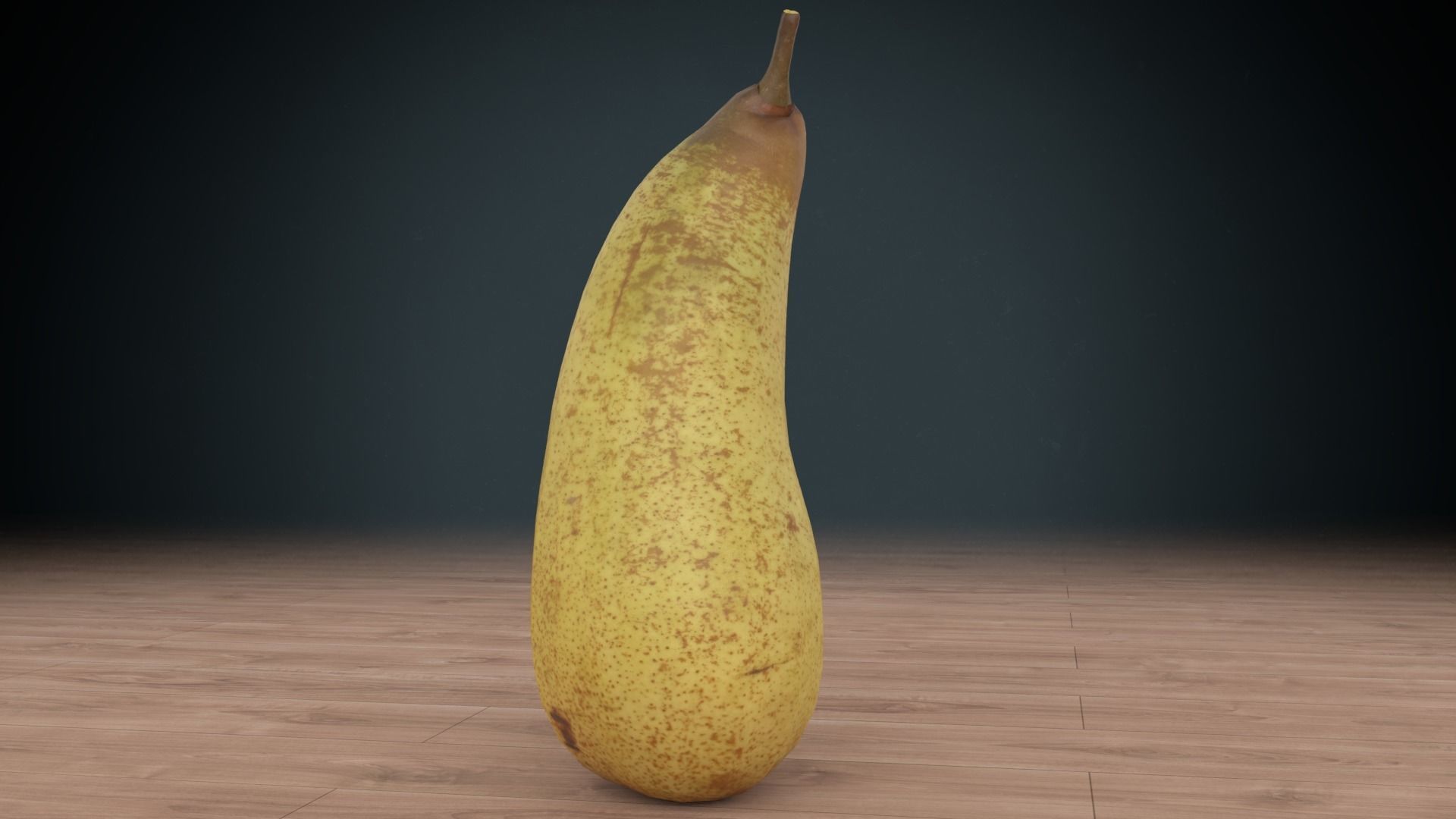 pear low poly Low-poly 3D model_2