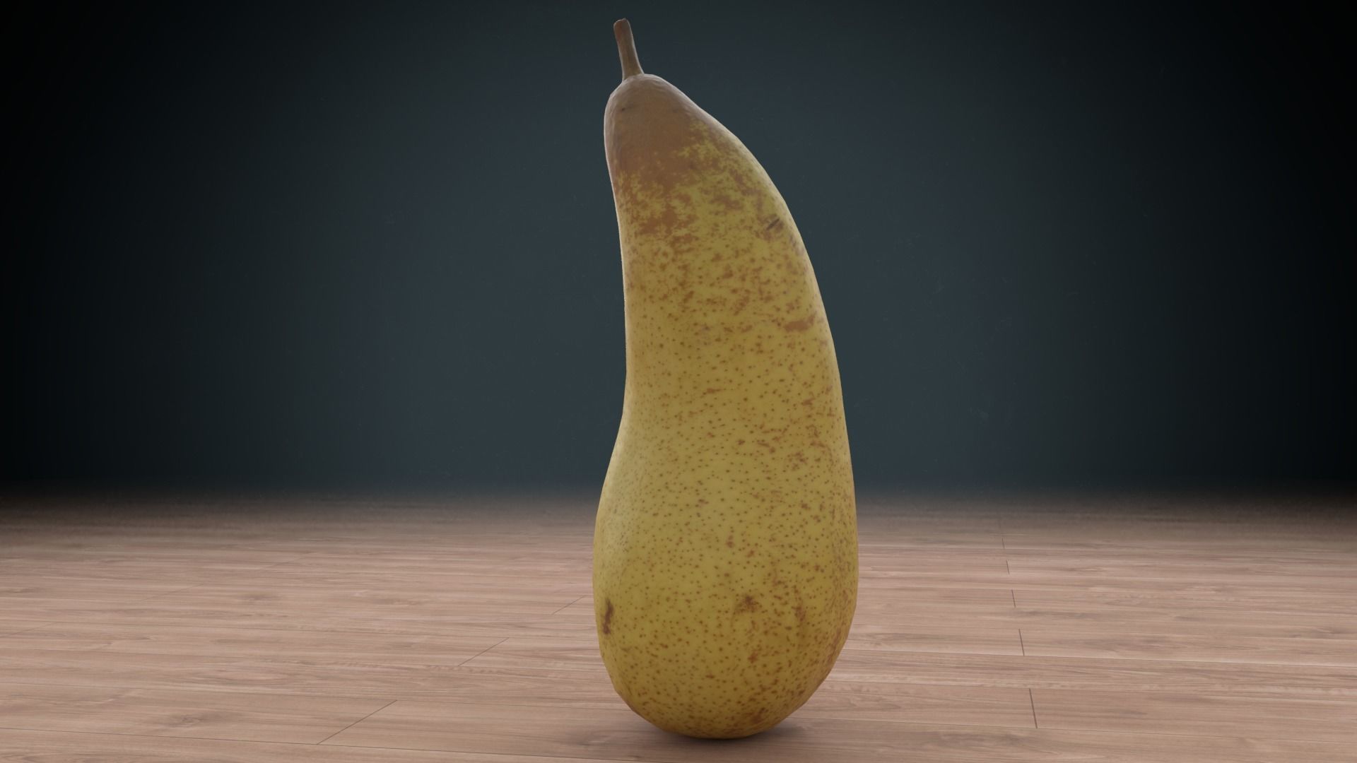 pear low poly Low-poly 3D model_3