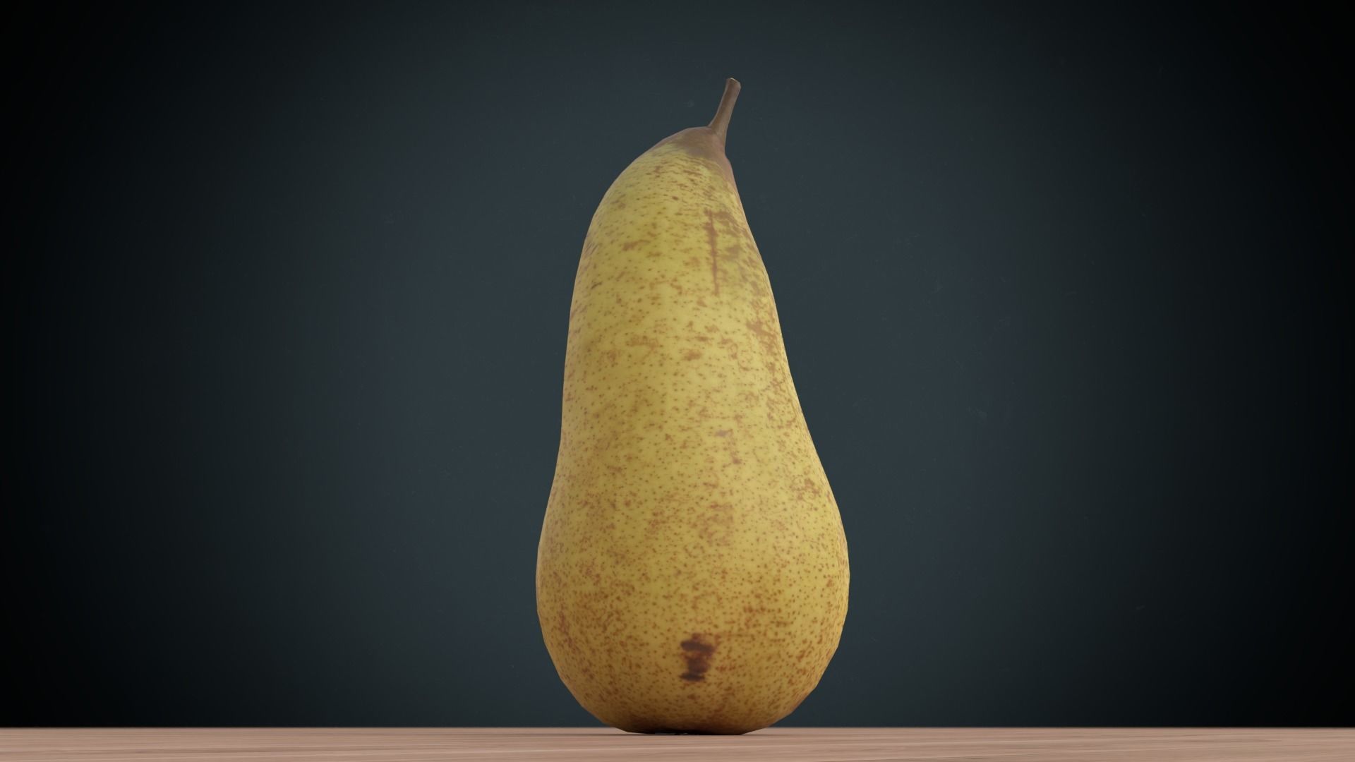 pear low poly Low-poly 3D model_7