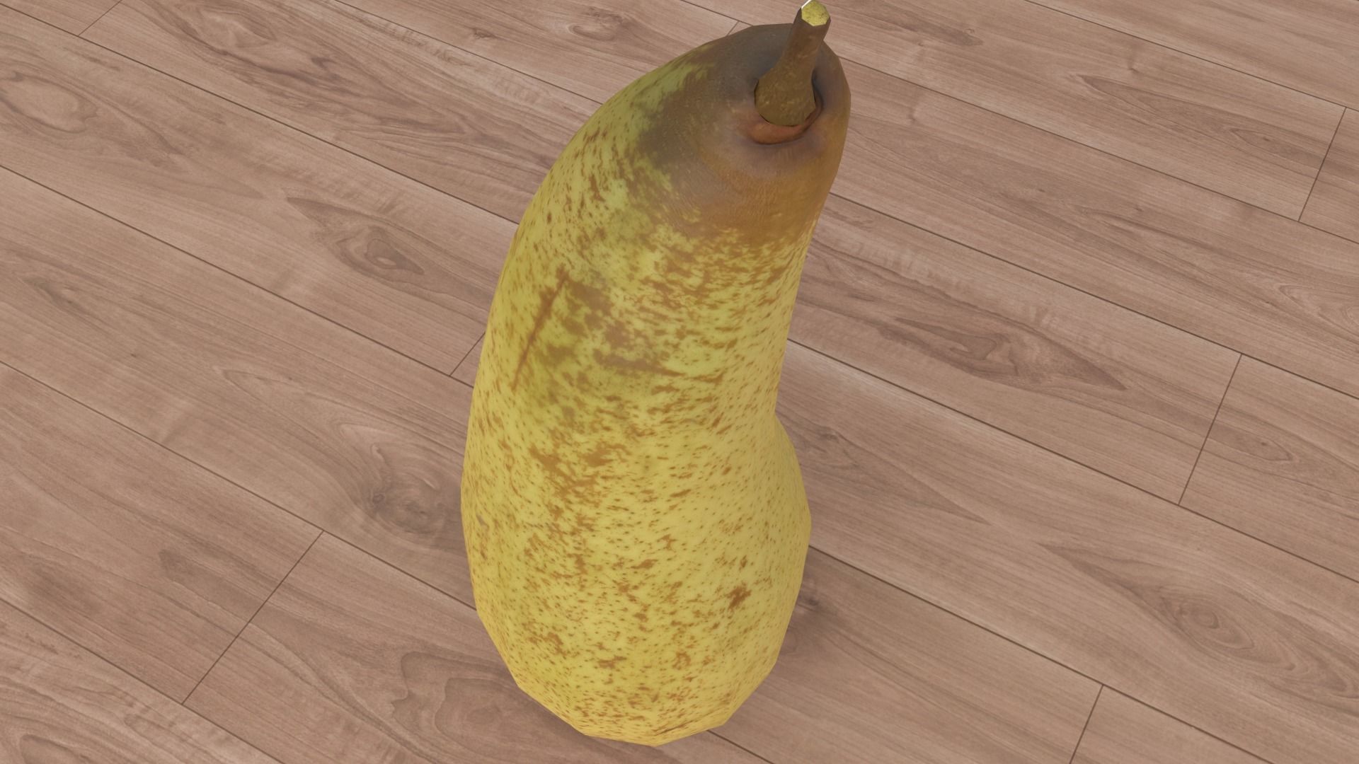 pear low poly Low-poly 3D model_5