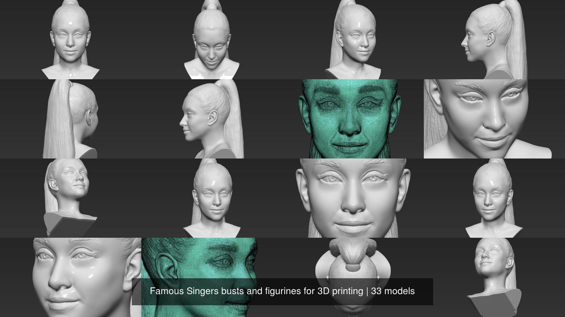 Famous Singers busts and figurines for 3D printing 3D Model Collection_18