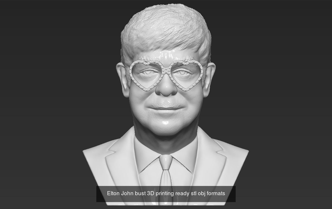 Famous Singers busts and figurines for 3D printing 3D Model Collection_34