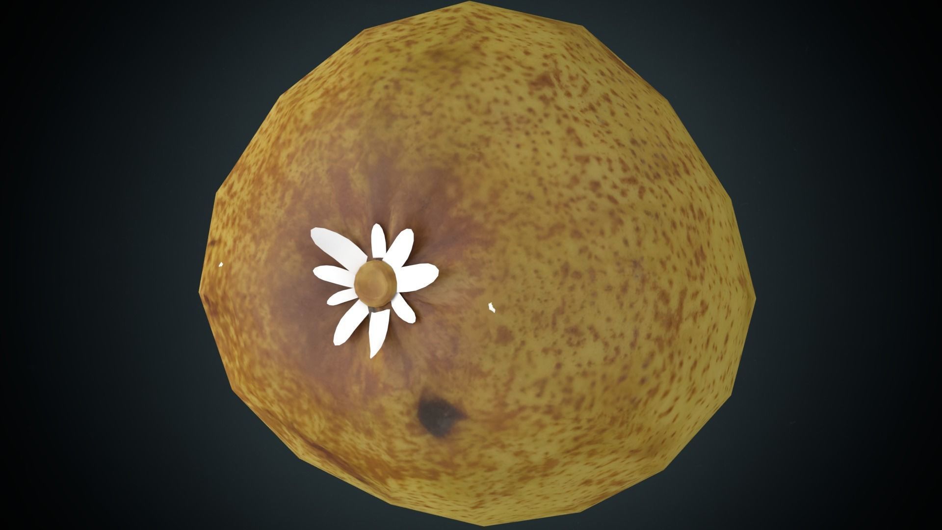 pear low poly Low-poly 3D model_8