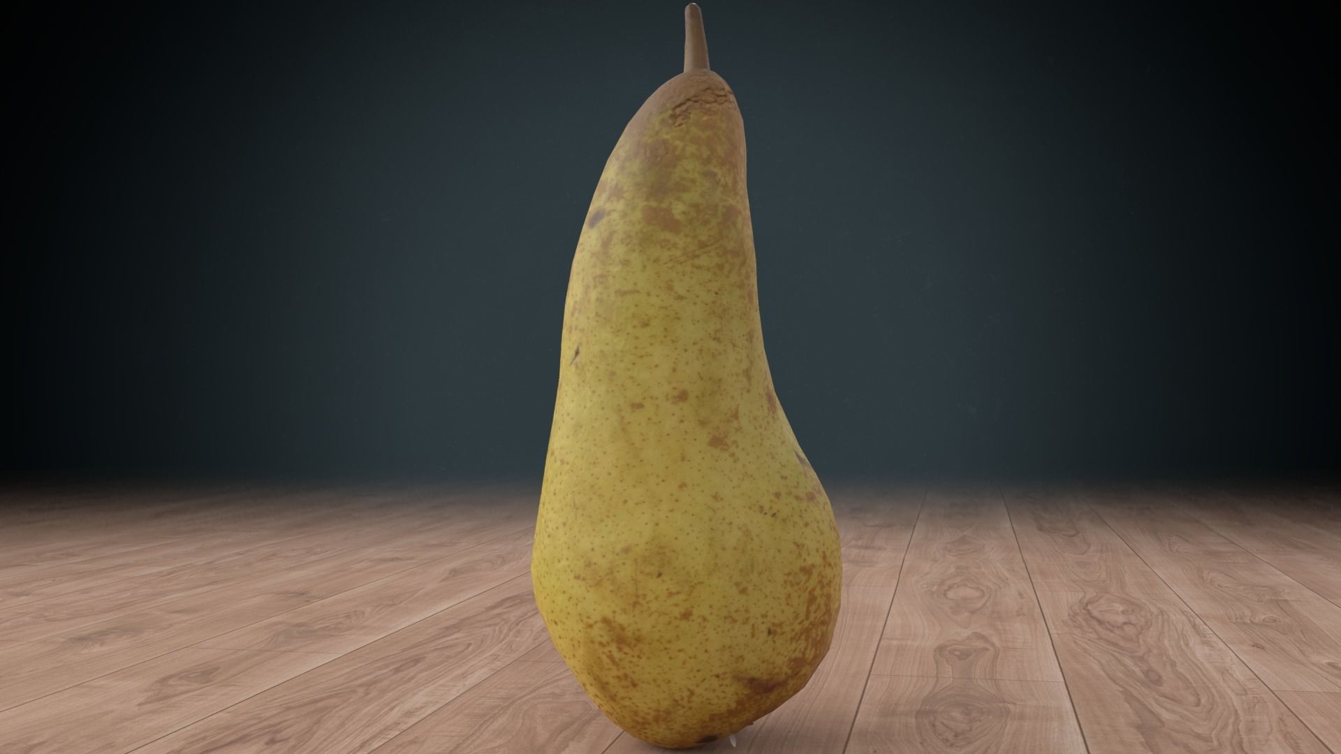 pear low poly Low-poly 3D model_3