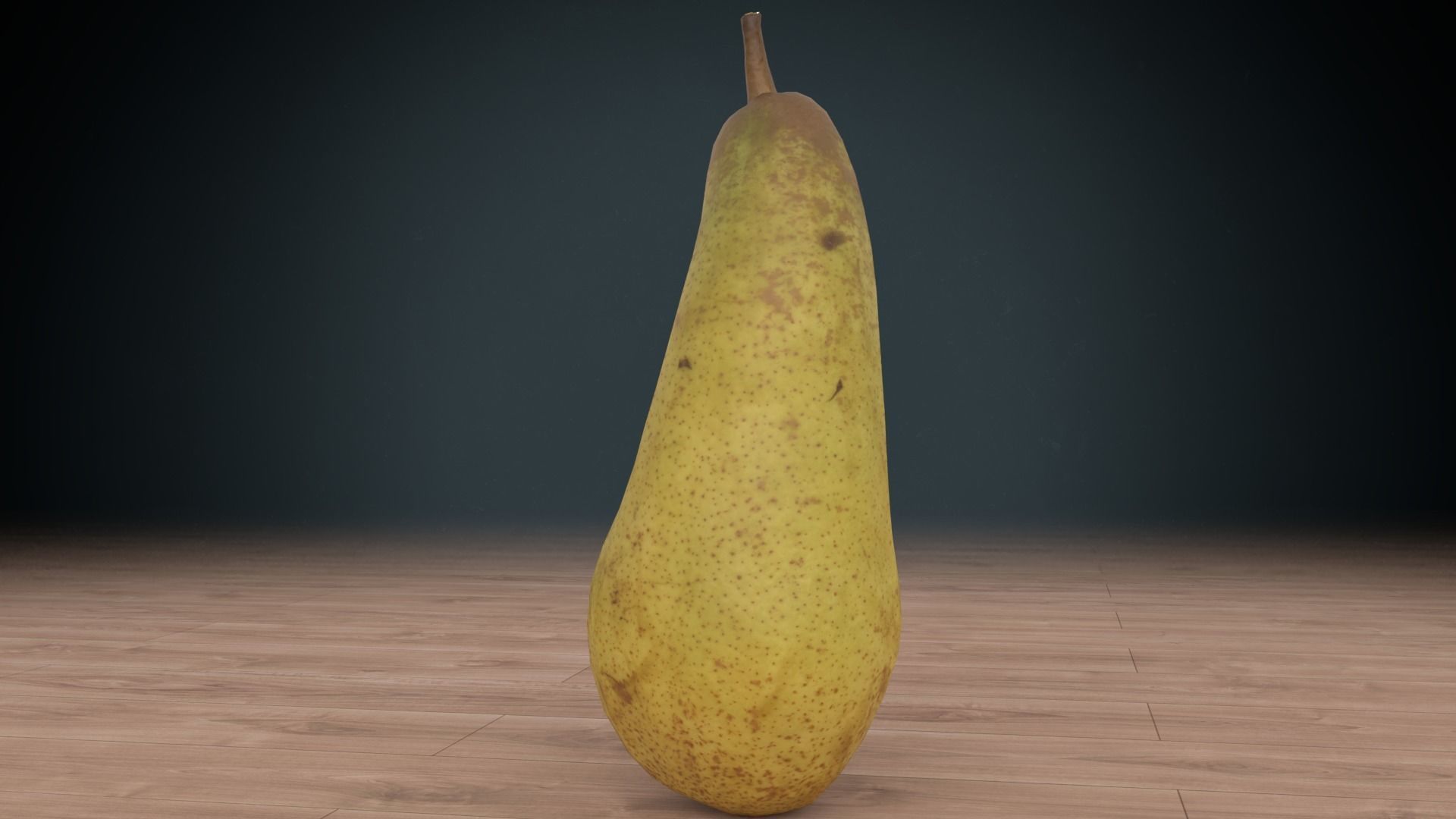 pear low poly Low-poly 3D model_4