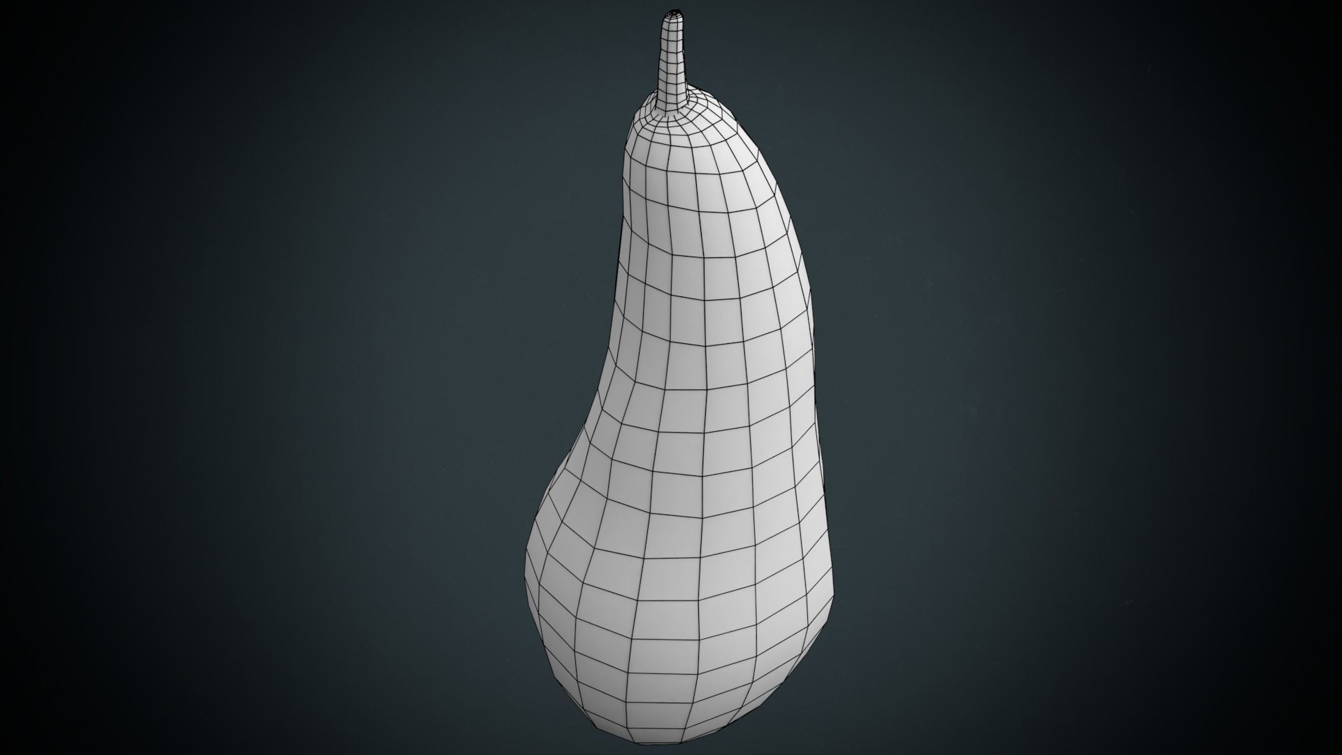 pear low poly Low-poly 3D model_9
