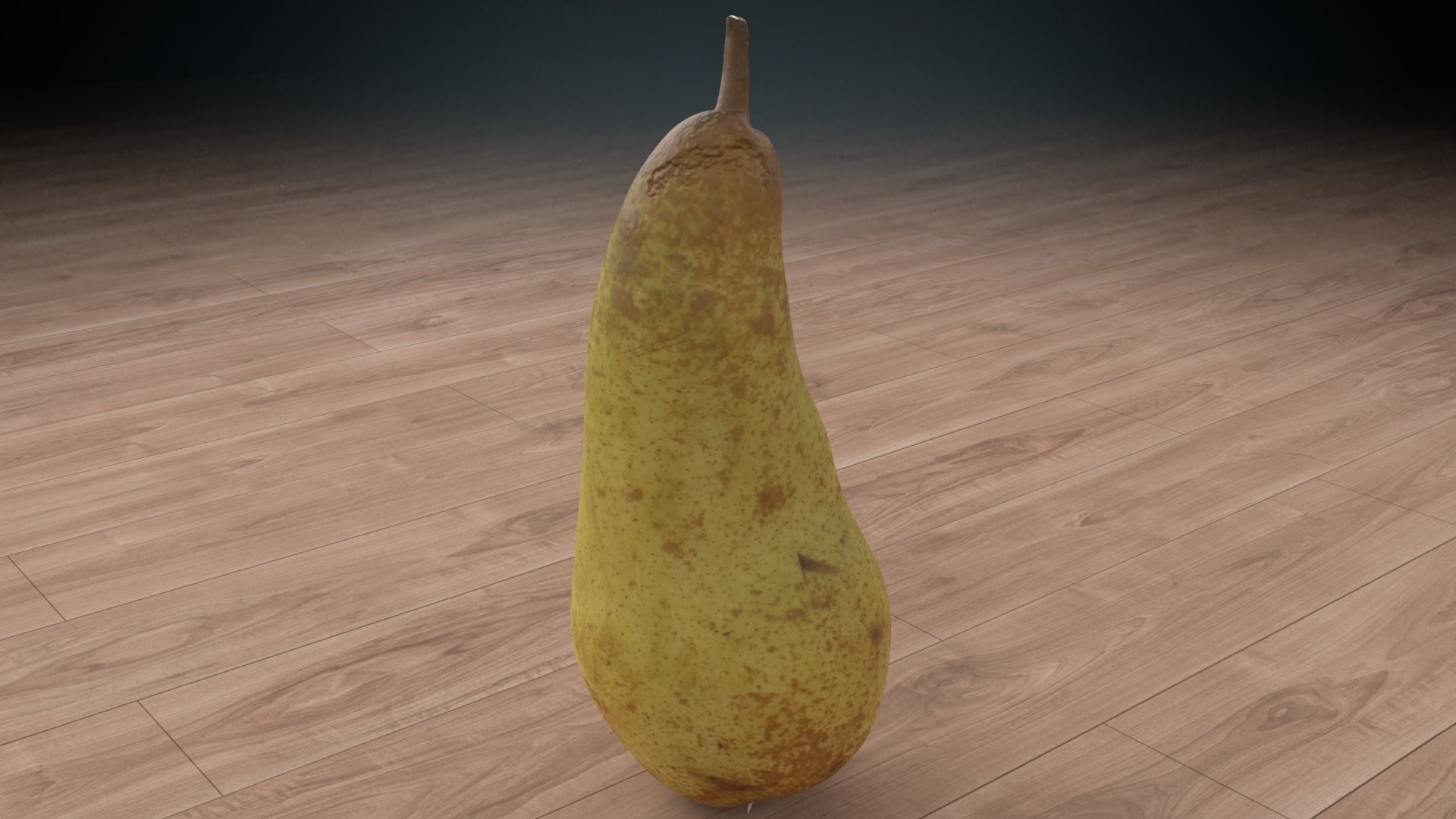 pear low poly Low-poly 3D model_1