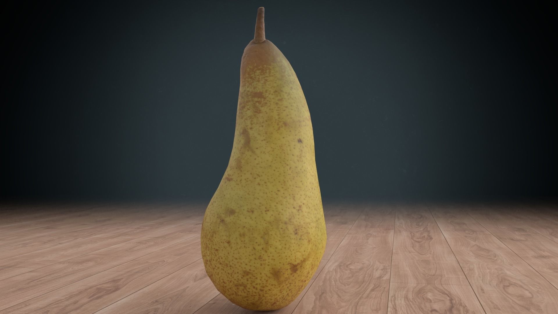 pear low poly Low-poly 3D model_2